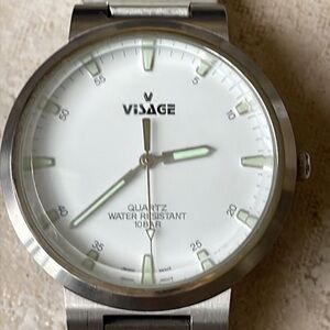 Visage men battery water resistant 10Bar stainless steel